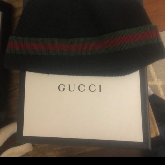 Gucci hat toque black classic g web pattrn - Picture 2 of 5